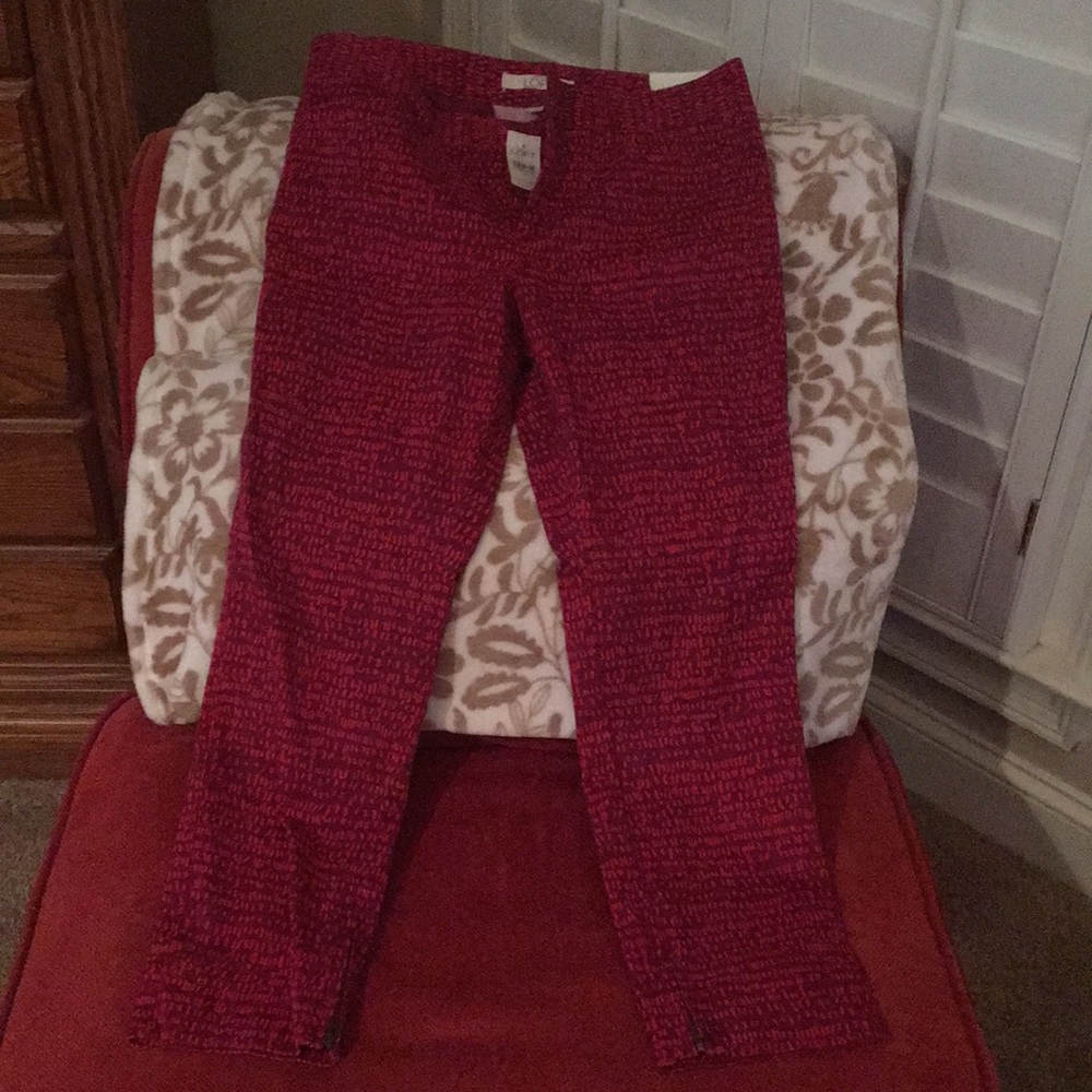 Loft size 6 crop pants